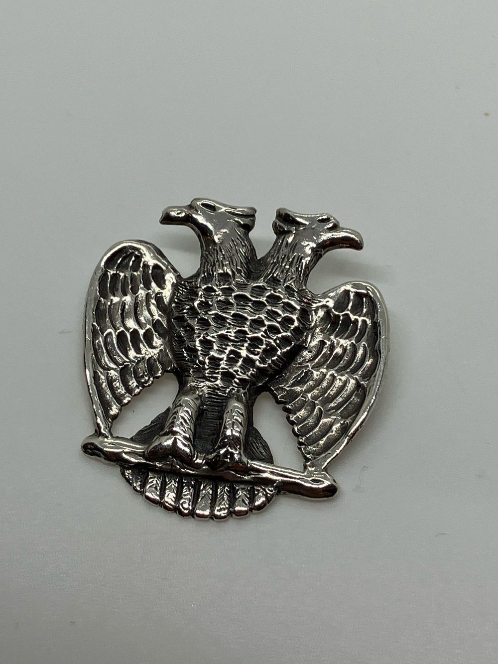 Vtg 925 Masonic Scottish Rite Eagle 1973 Reading Consistory Pendant